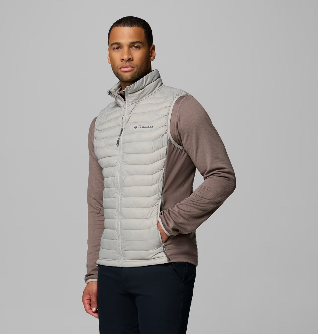 COLUMBIA POWDER PASS HYBRID VEST - FLINT GREY