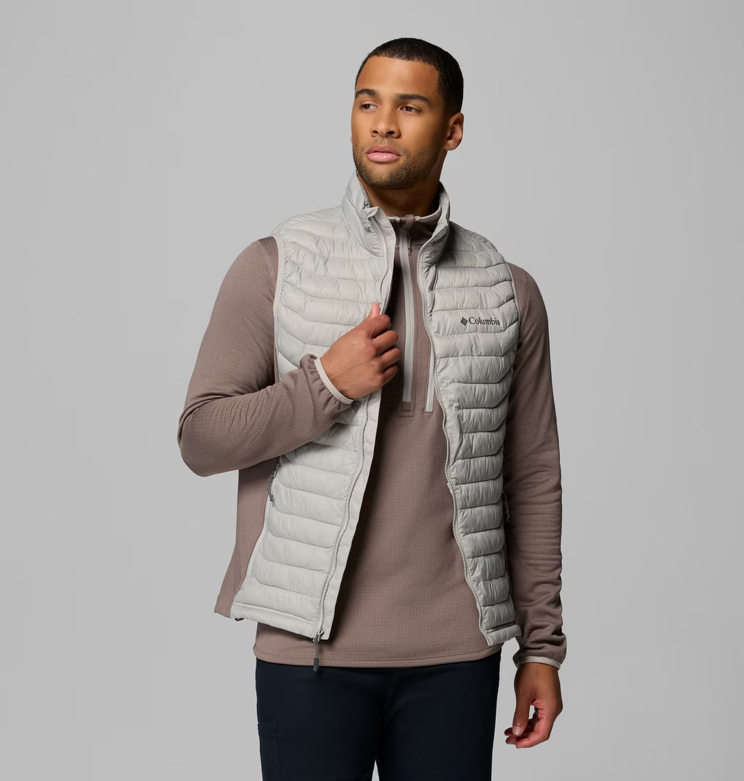 COLUMBIA POWDER PASS HYBRID VEST - FLINT GREY