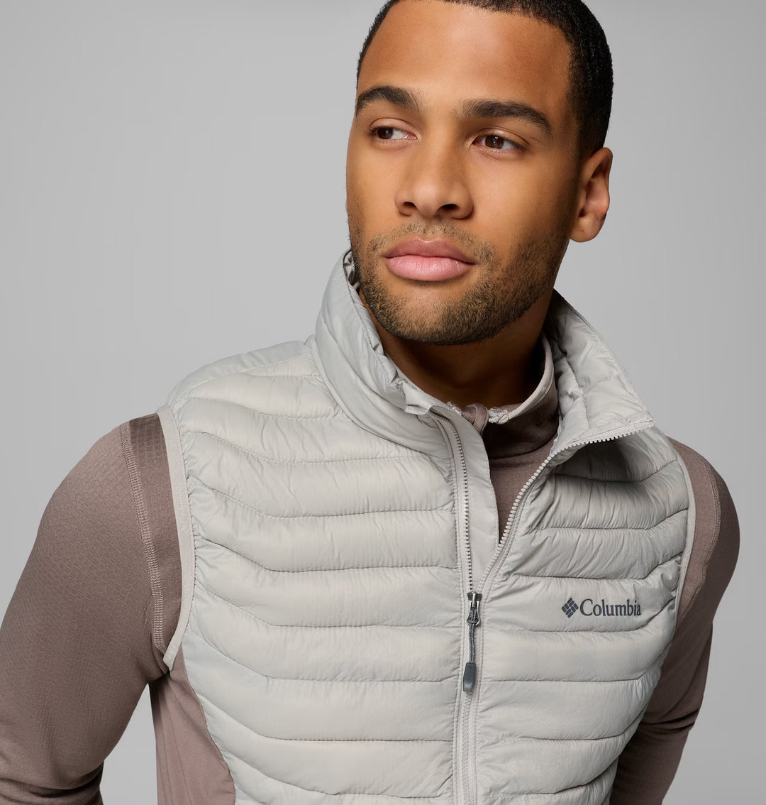COLUMBIA POWDER PASS HYBRID VEST - FLINT GREY