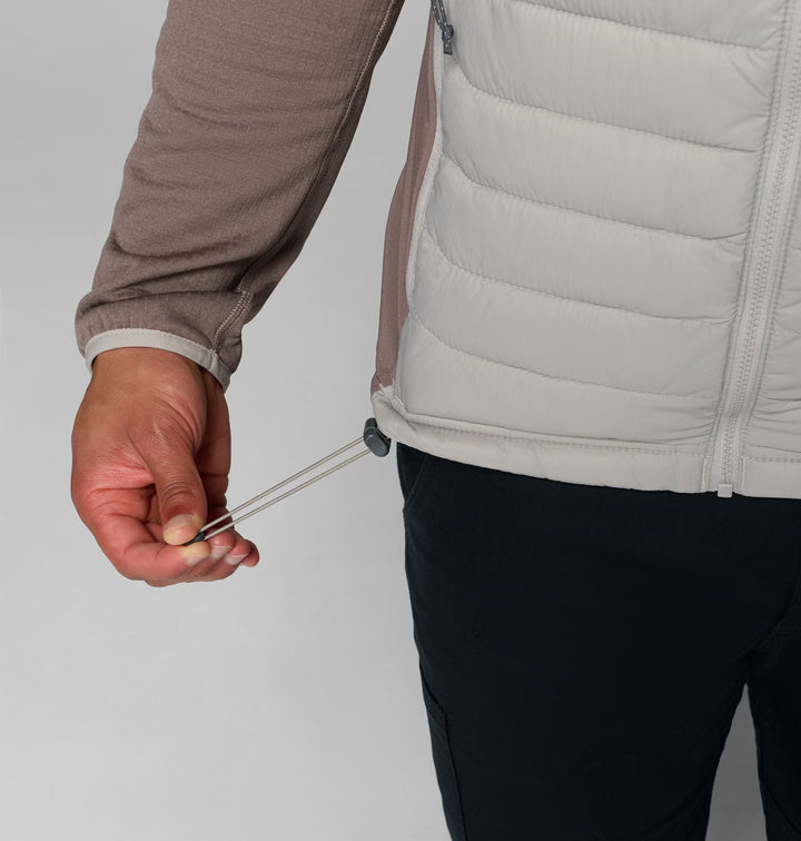 COLUMBIA POWDER PASS HYBRID VEST - FLINT GREY