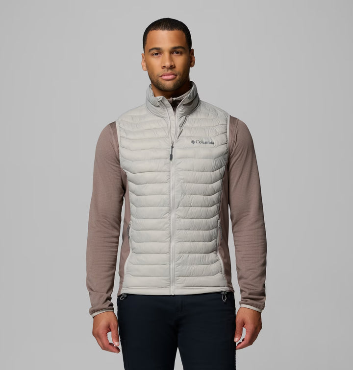 COLUMBIA POWDER PASS HYBRID VEST - FLINT GREY