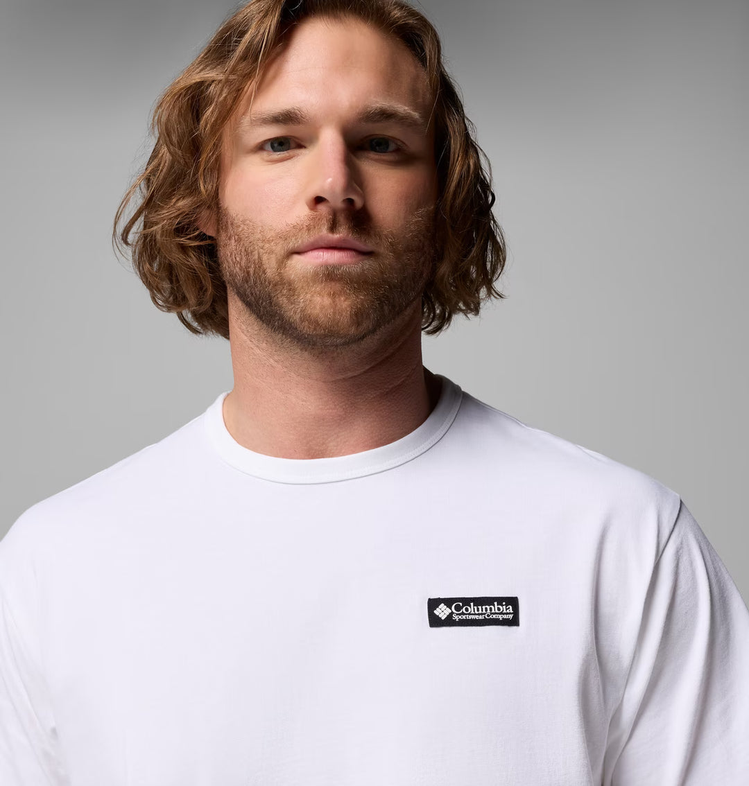COLUMBIA HEAVYWEIGHT BACK GRAPHIC TEE WHITE