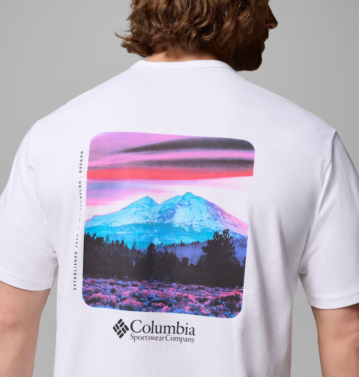 COLUMBIA HEAVYWEIGHT BACK GRAPHIC TEE WHITE