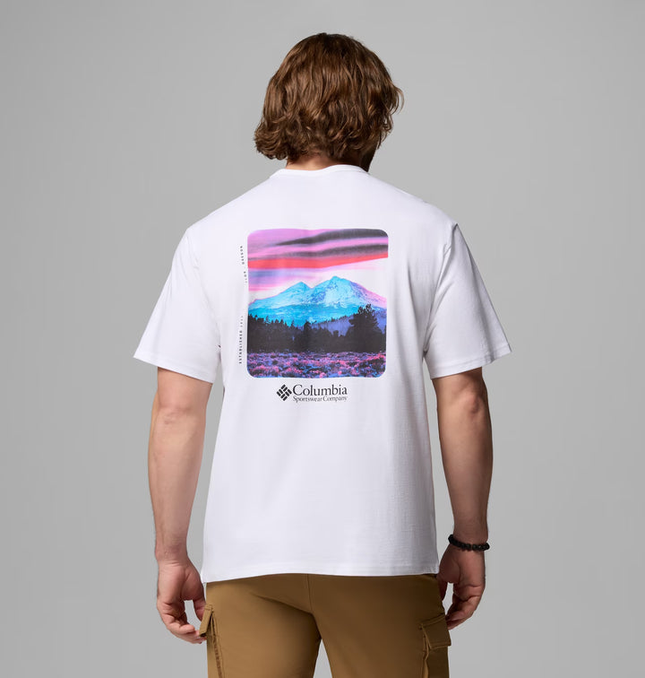 COLUMBIA HEAVYWEIGHT BACK GRAPHIC TEE WHITE