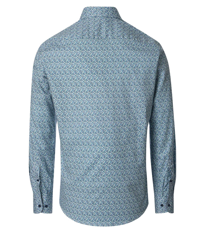 CASA MODA LS CF SHIRT - 100 BLUE
