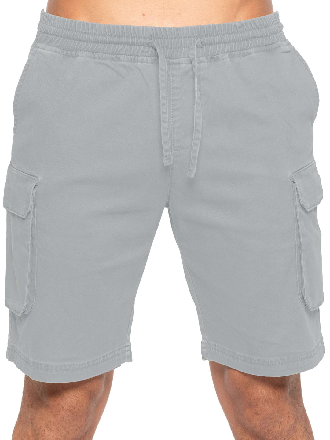 ENZO EZS613 CARGO SHORT - LIGHT GREY