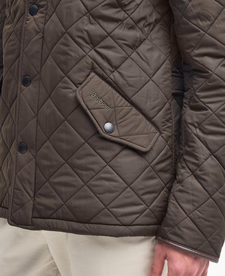 BARBOUR POWELL QUILT - OLIVE