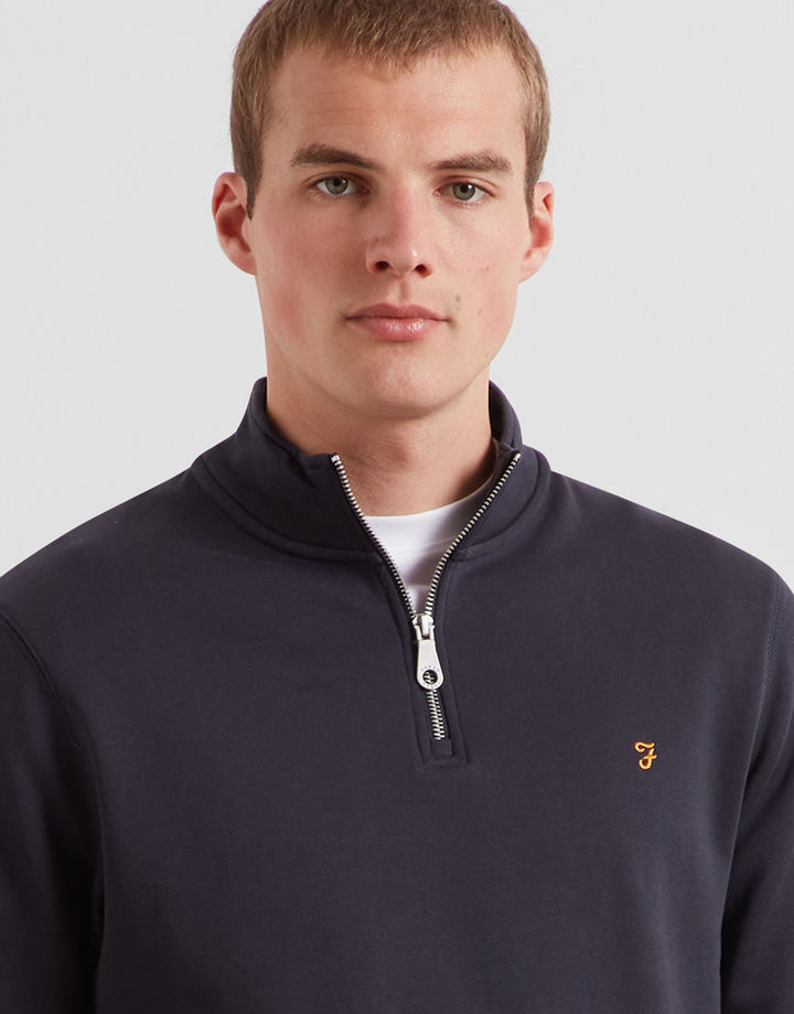 FARAH ARNOLD 1/4 ZIP - TRUE NAVY