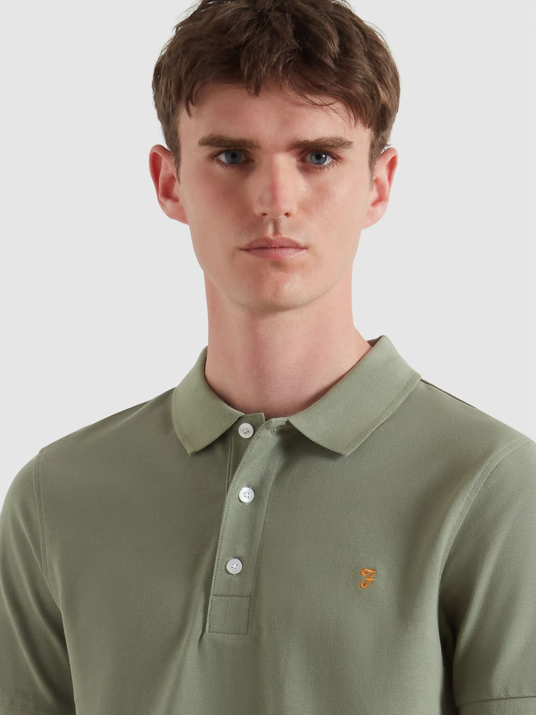 FARAH BLANES SS POLO - TARRAGON GREEN