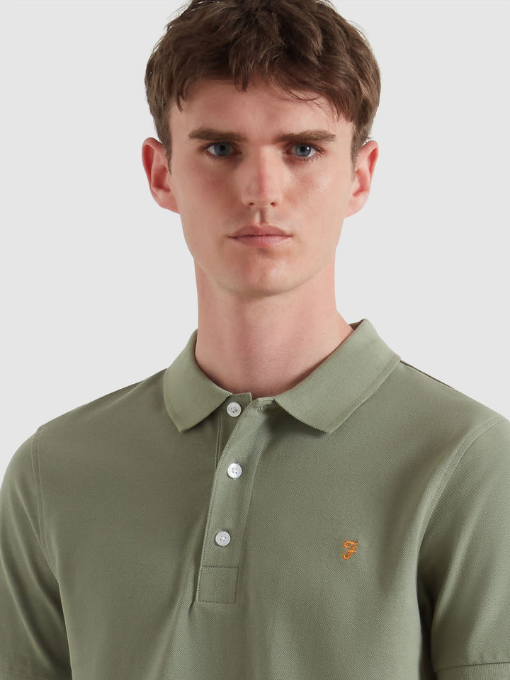 FARAH BLANES SS POLO - TARRAGON GREEN