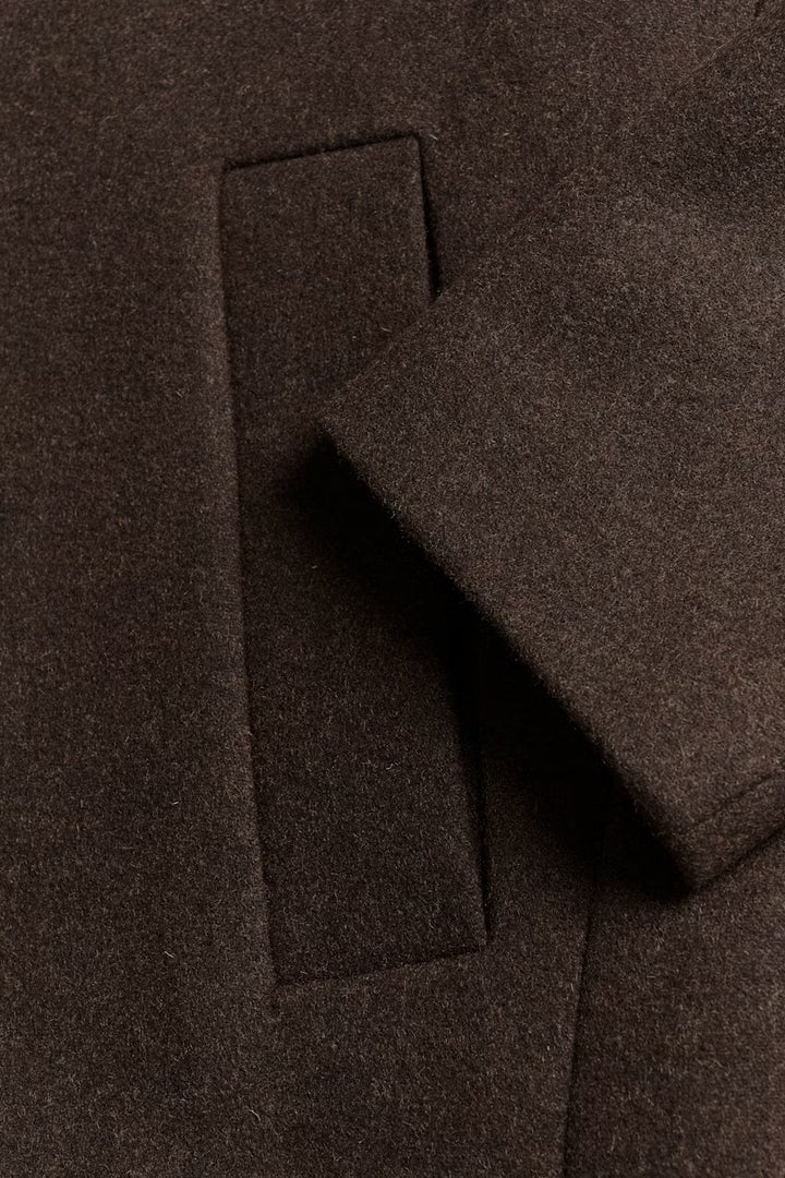 MATINIQUE HARVEY WOOL COAT - ESPRESSO