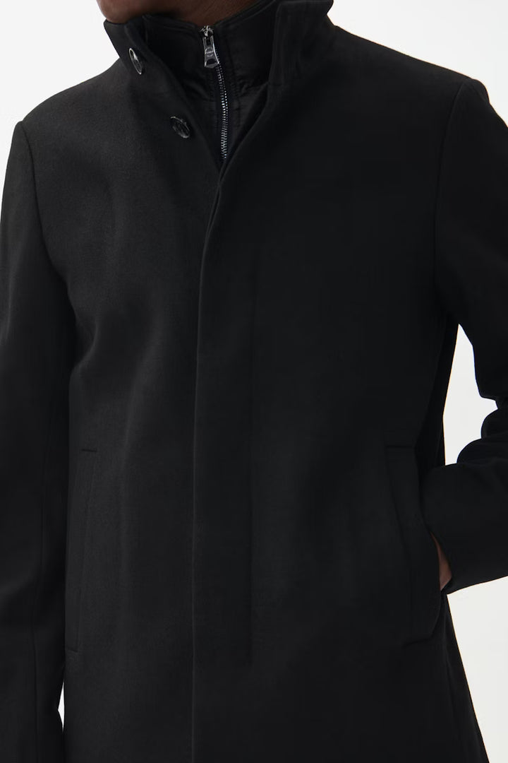 MATINIQUE MAHARVEY SHORT WOOL COAT - BLACK