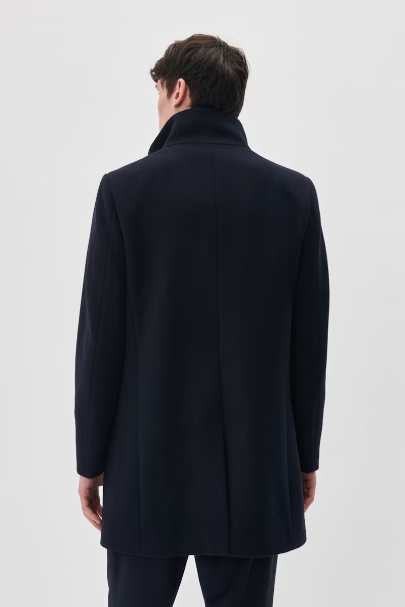 MATINIQUE HARVEY WOOL COAT - DARK NAVY