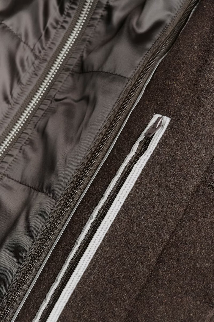 MATINIQUE HARVEY WOOL COAT - ESPRESSO