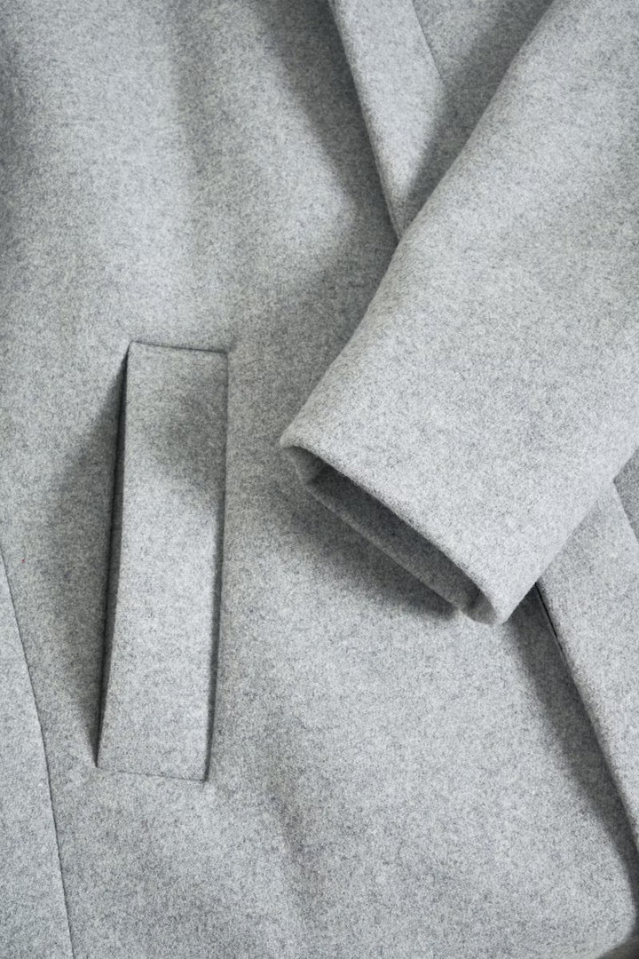 MATINIQUE HARVEY N WOOL COAT - LIGHT GREY
