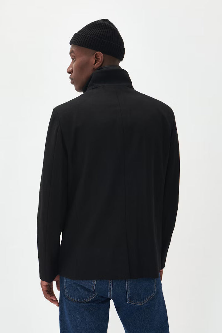 MATINIQUE MAHARVEY SHORT WOOL COAT - BLACK