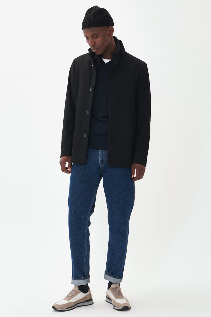 MATINIQUE MAHARVEY SHORT WOOL COAT - BLACK