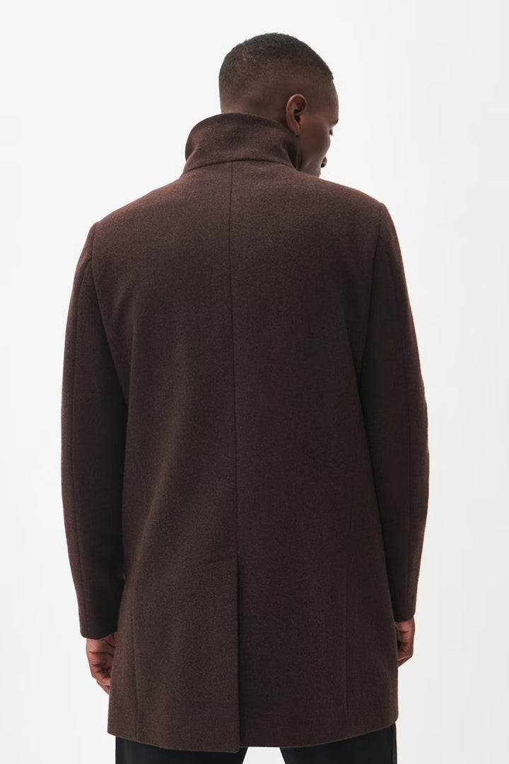 MATINIQUE HARVEY WOOL COAT - ESPRESSO
