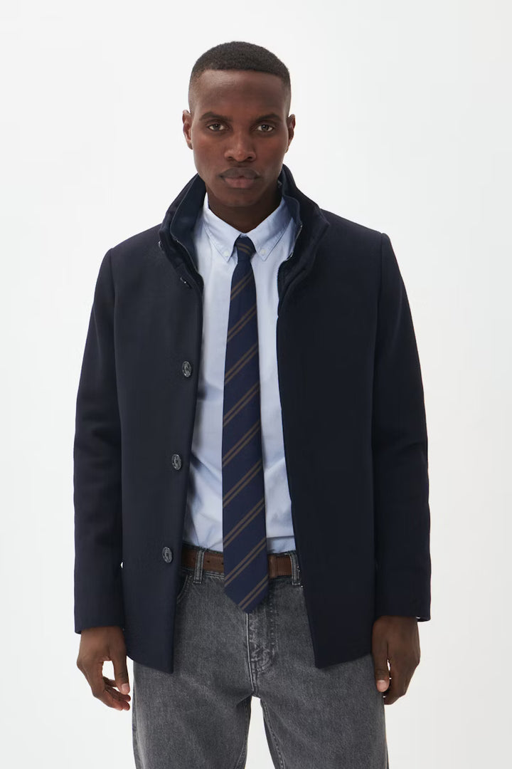 MATINIQUE MAHARVEY SHORT COAT - DARK NAV