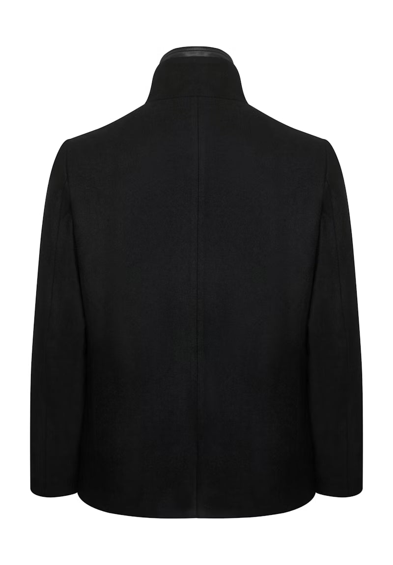 MATINIQUE MAHARVEY SHORT WOOL COAT - BLACK