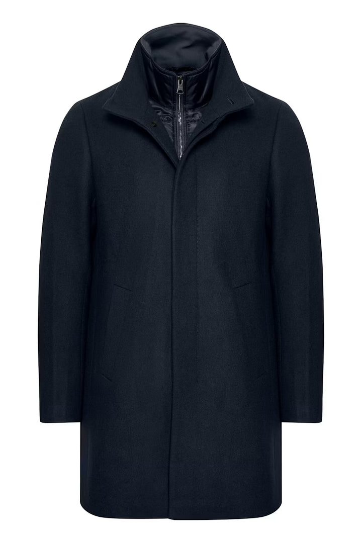 MATINIQUE HARVEY WOOL COAT - DARK NAVY