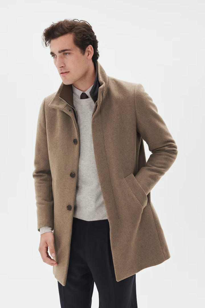 MATINIQUE HARVEY N COAT - WALNUT