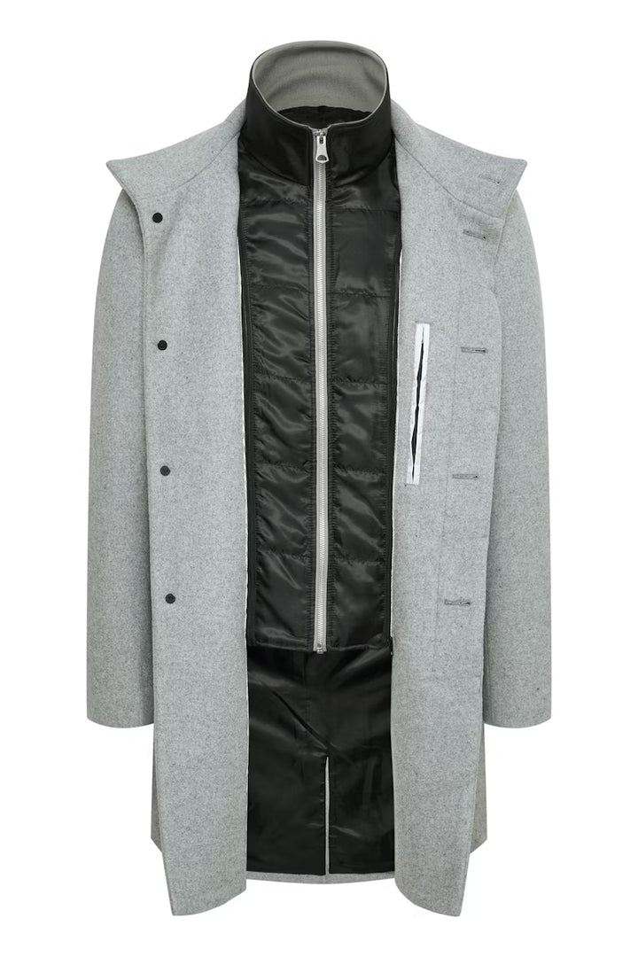 MATINIQUE HARVEY N WOOL COAT - LIGHT GREY