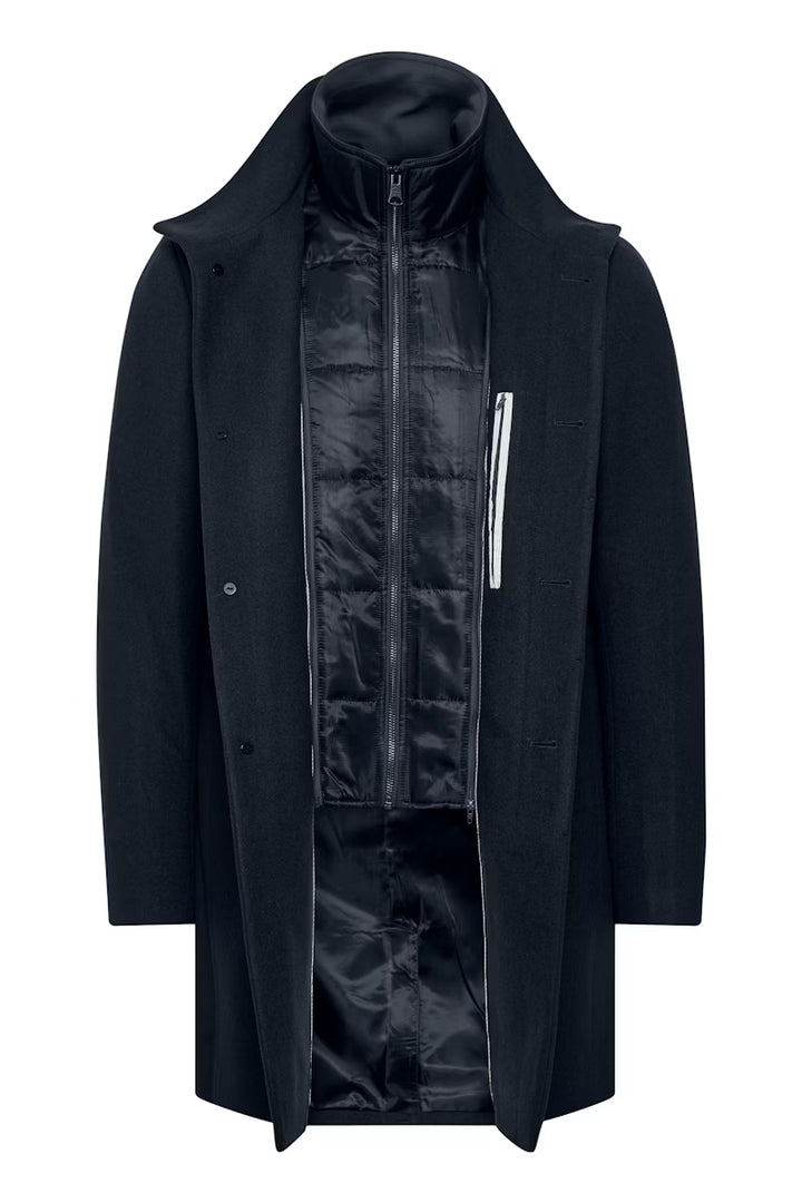 MATINIQUE HARVEY WOOL COAT - DARK NAVY