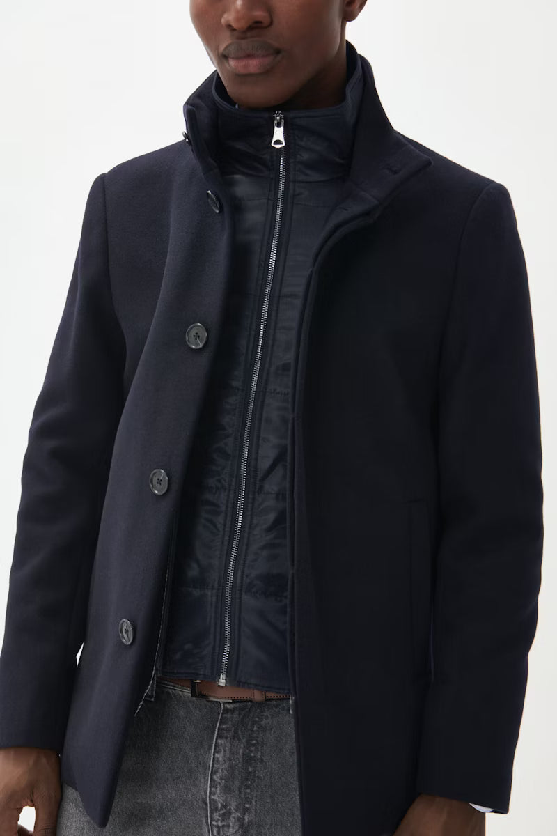 MATINIQUE MAHARVEY SHORT COAT - DARK NAV