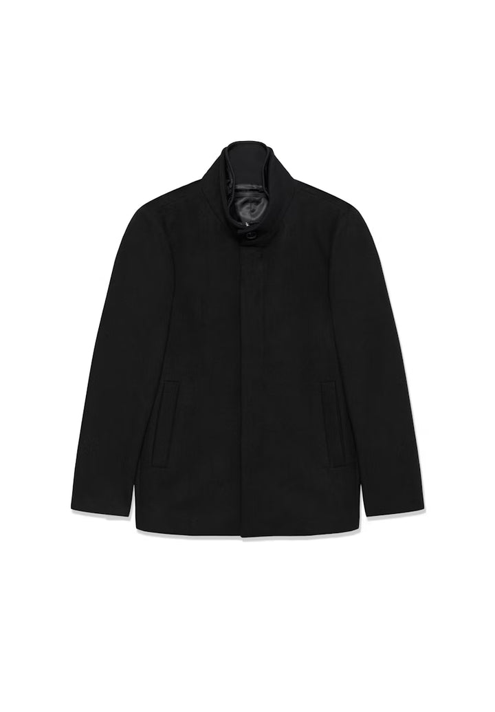 MATINIQUE MAHARVEY SHORT WOOL COAT - BLACK