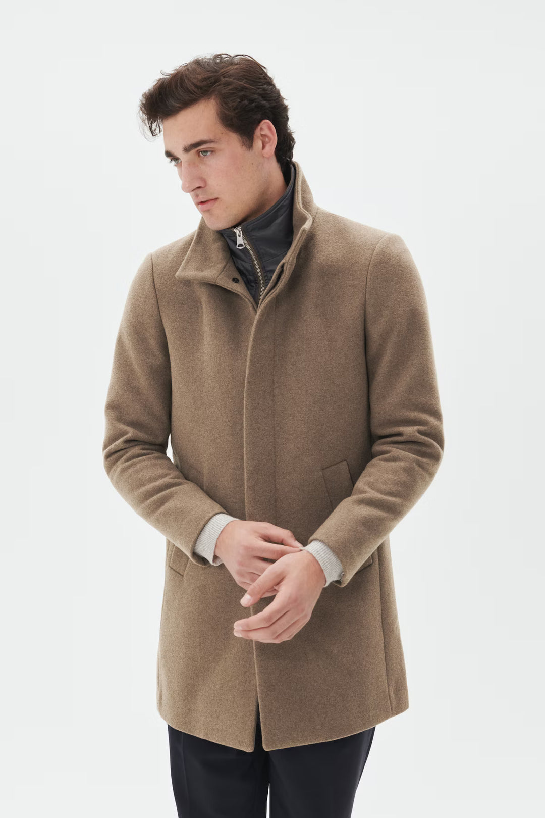 MATINIQUE HARVEY N COAT - WALNUT