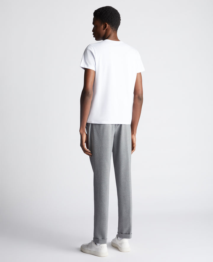 REMUS UOMO 53121A PLAIN TEE - 01 WHITE