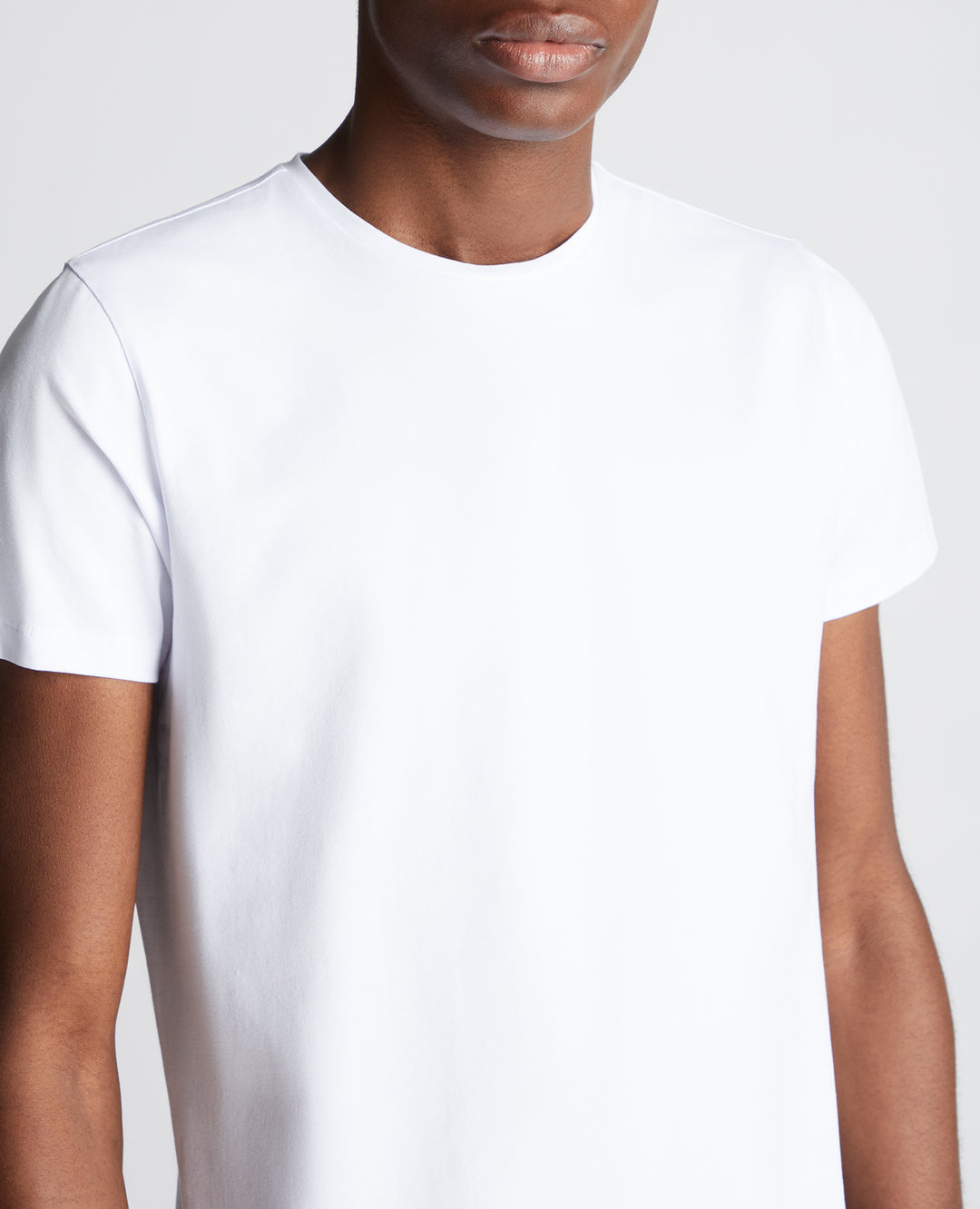 REMUS UOMO 53121A PLAIN TEE - 01 WHITE