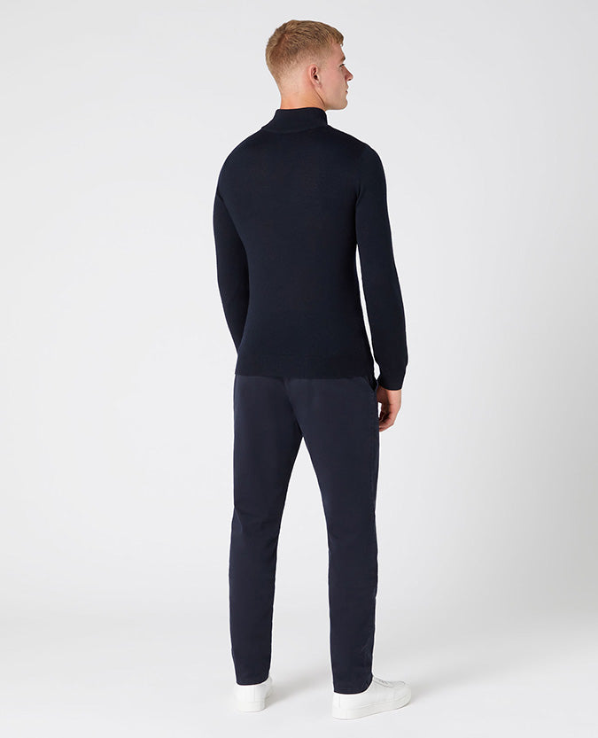 REMUS UOMO LS TURTLE NECK - NAVY