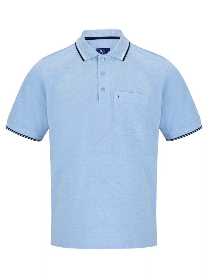 DRIFTER 55104 SS POLO - 22 LIGHT BLUE