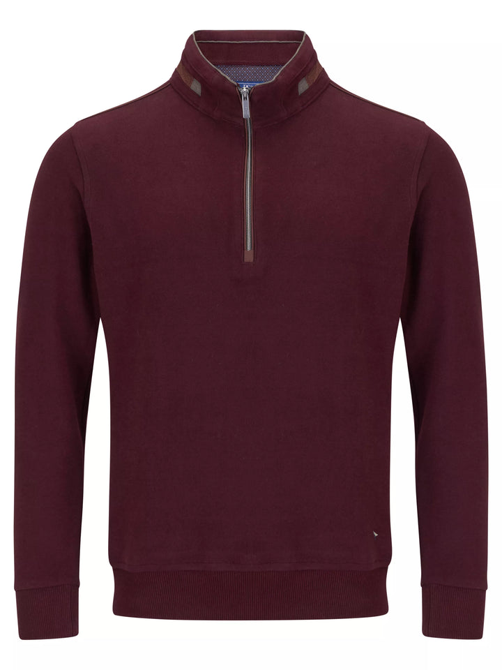 DRIFTER 55221 1/2 ZIP SWEAT - 68 WINE