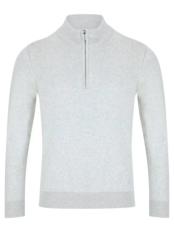 DRIFTER 55611 1/2 ZIP KNIT - 02 LIGHT GR