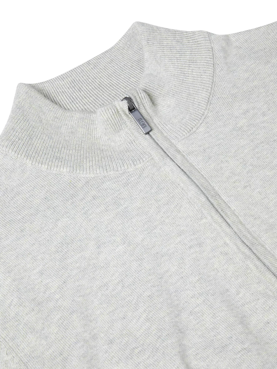 DRIFTER 55611 1/2 ZIP KNIT - 02 LIGHT GR