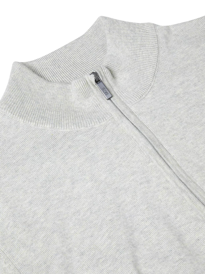 DRIFTER 55611 1/2 ZIP KNIT - 02 LIGHT GR