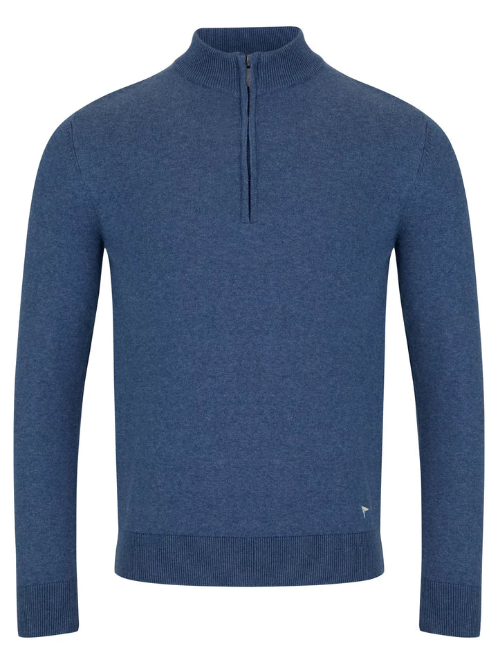 DRIFTER 55611 1/2 ZIP KNIT - 25 AIR BLUE