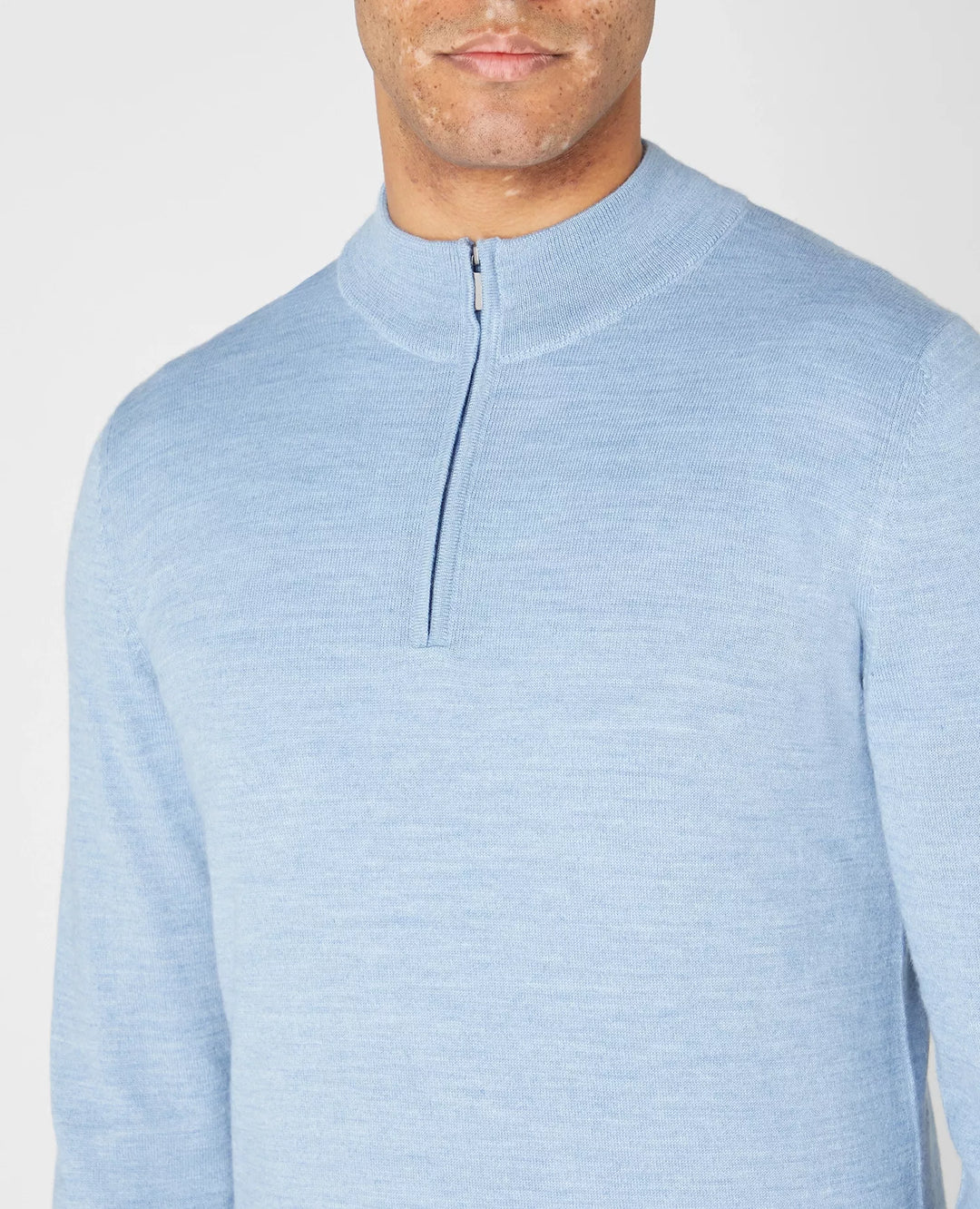 REMUS UOMO 58401 1/2 ZIP KNIT - 23 BLUE