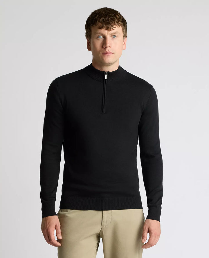 REMUS UOMO 58601 1/2 ZIP - 00 BLACK