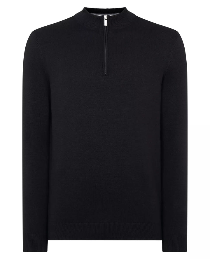 REMUS UOMO 58601 1/2 ZIP - 00 BLACK