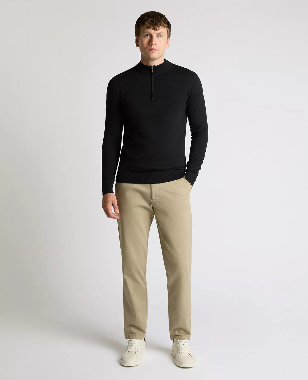 REMUS UOMO 58601 1/2 ZIP - 00 BLACK