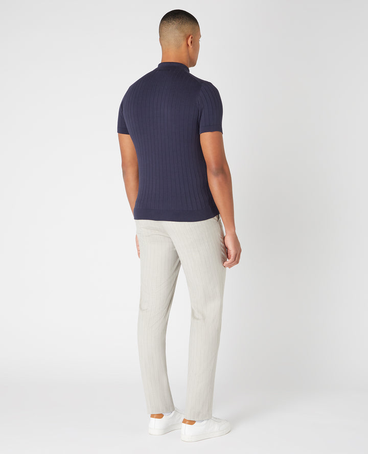 REMUS UOMO 58633 SS KNIT POLO - 78 NAVY