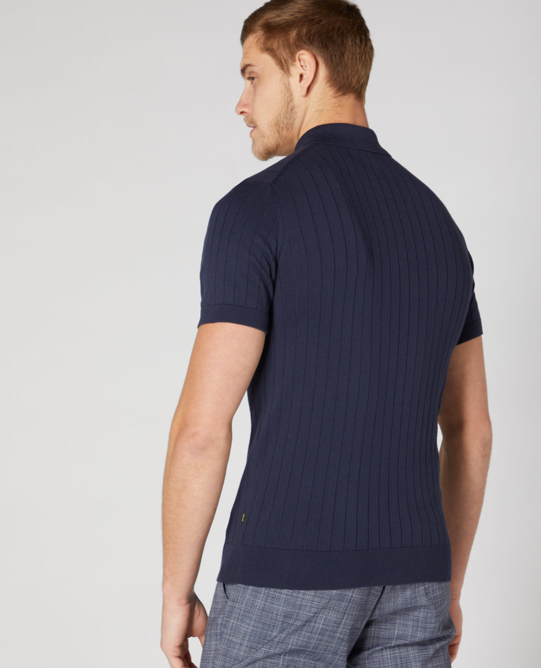 REMUS UOMO 58633 SS KNIT POLO - 78 NAVY