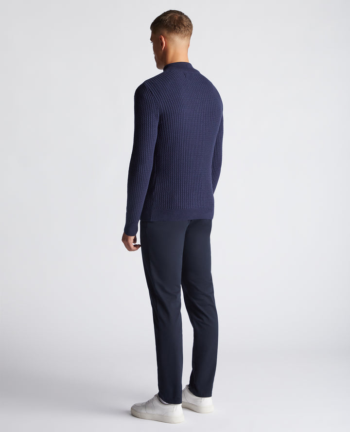 REMUS UOMO HALF ZIP - DARK BLUE