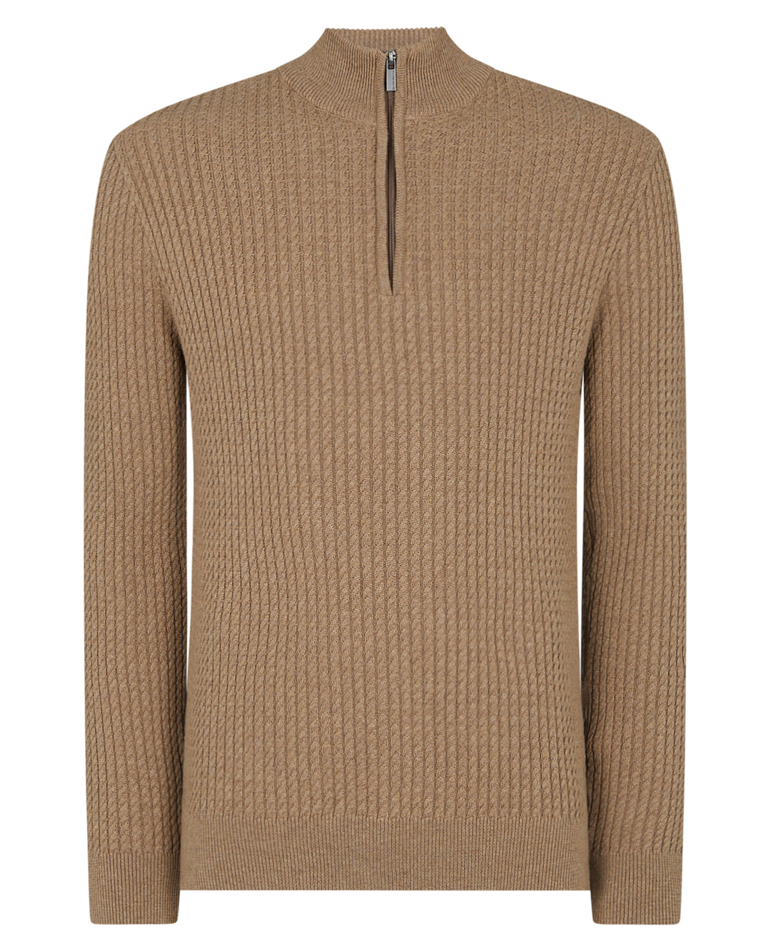 REMUS UOMO HALF ZIP - SAND