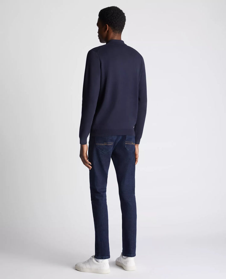 REMUS UOMO 58690 LS POLO SWEAT - 78 NAVY