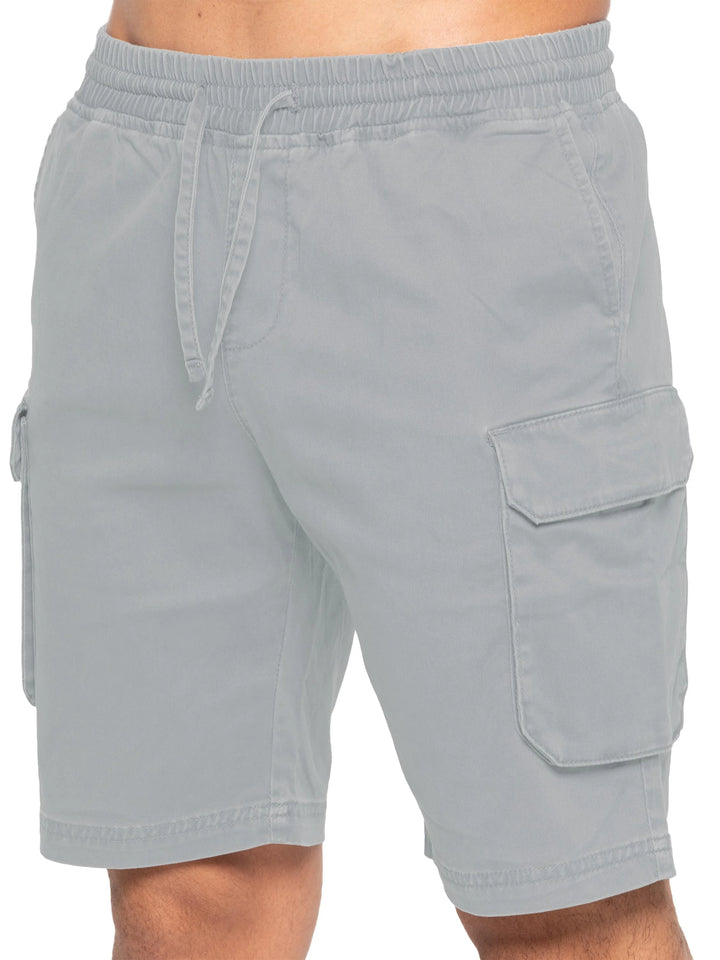 ENZO EZS613 CARGO SHORT - LIGHT GREY